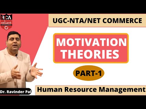 Part-1 || Motivation Theories || Business Management & HRM || UGC NTA NET/JRF IN COMMERCE