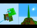 ONEINDIG HOGE SLIMEBLOCK TOREN BOUWEN - Minecraft Skyblock 1.16