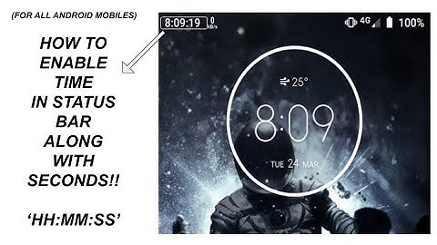 How to enable seconds in clock status bar | NO ROOT | SYSTEM UI TUNER | FOR ALL ANDROID MOBILES