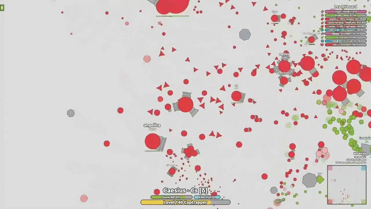 CAPTRAPPER - 1.6 MIL | GrowthArmsRace 4TDM Arras.io - Ragnarock 22