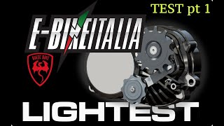 TEST ESCLUSIVO!!! Lightest Motor Bikee Bike. ----Parte 1----   mid drive conversion kit