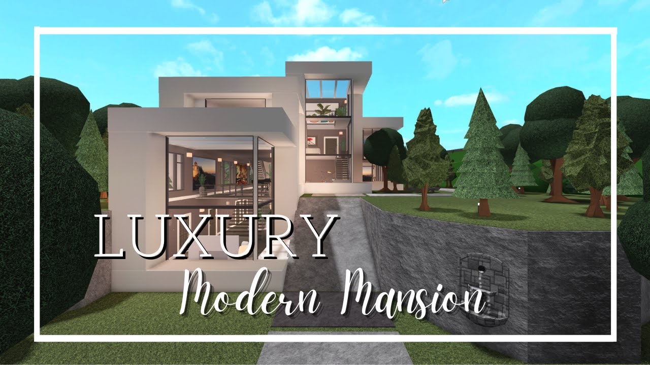 BLOXBURG: Luxurious Modern Home Speedbuild