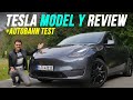 Tesla Model Y driving REVIEW with high speed Autobahn test! AWD long range 2022