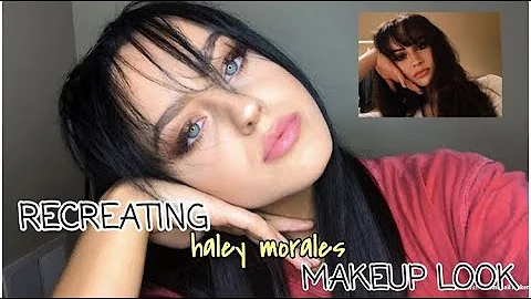 I followed a haley morales makeup tutorial