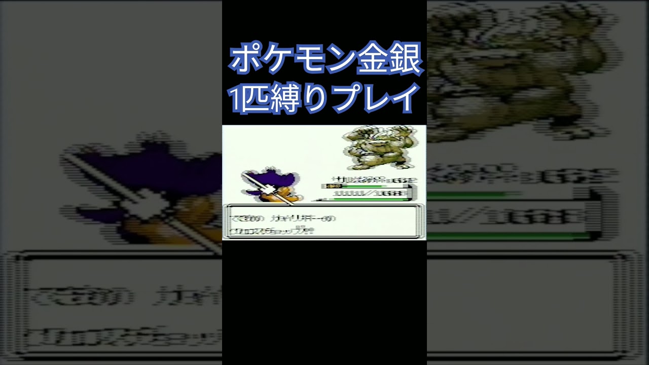 【ポケモン金銀】ポケモン1匹縛りプレイ!!エイパムver【縛りプレイ】#ポケモン金銀 #縛りプレイ #エイパム #ゲーム実況