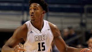 Bishop Mency 2017-2018 Basketball Highlights at Rice University