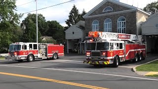Town of Mamaroneck Fire Department Engine 51 and Ladder 19 Responding