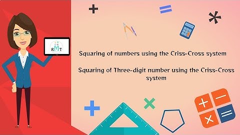 Squaring of Numbers using crisscross method | Rapid Math Trick | Math Magic