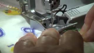 Blanket stitch on the Serger