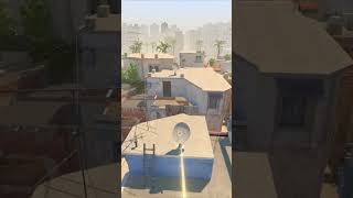 Short Smoke From Spawn On Mirage CS2 #shorts
