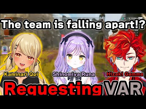 【APEX】After becoming champions, a close-knit team gets into an argument【Vspo!/ShinomiyaRuna】