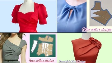 💥 4 zeer modieuze nek- en lichaamsstylingtechnieken Ik knip en naai de kraag gemakkelijk I