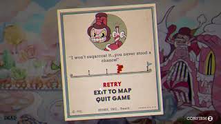 Cuphead - Sugarland Shimmy Game Over Screen Version