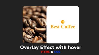Эффект наложения справа при наведении HTML & CSS || Overlay Effect with hover Right Side using CSS