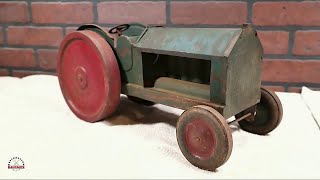 Restoring An Old 1920s Dayton Schieble Pressed Steel Toy Tractor