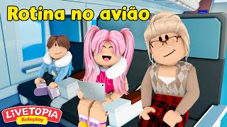 ROTINA NO AVIÃO COM A VOVÓ! DIA DE VIAGEM! Roleplay Livetopia- ROBLOX screenshot 2