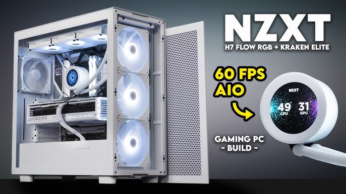 NZXT H7 FlOW Black & White PC Build with 13900K + MSi Suprim X 4090! 