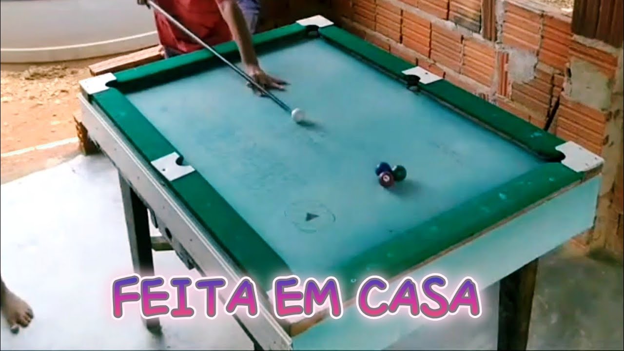 Sinuca FEITA EM CASA, perfeita 