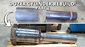 CAT D10 Dozer Cylinder Rebuild | Part 2 | Making the New Barrel
