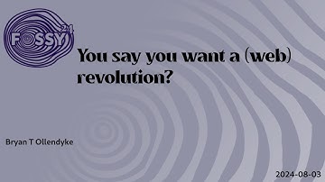 You say you want a (web) revolution?