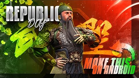 Make This Awesome Pubg Mobile Republic Day Special Thumbnail On Android! ps touch! pixel lab