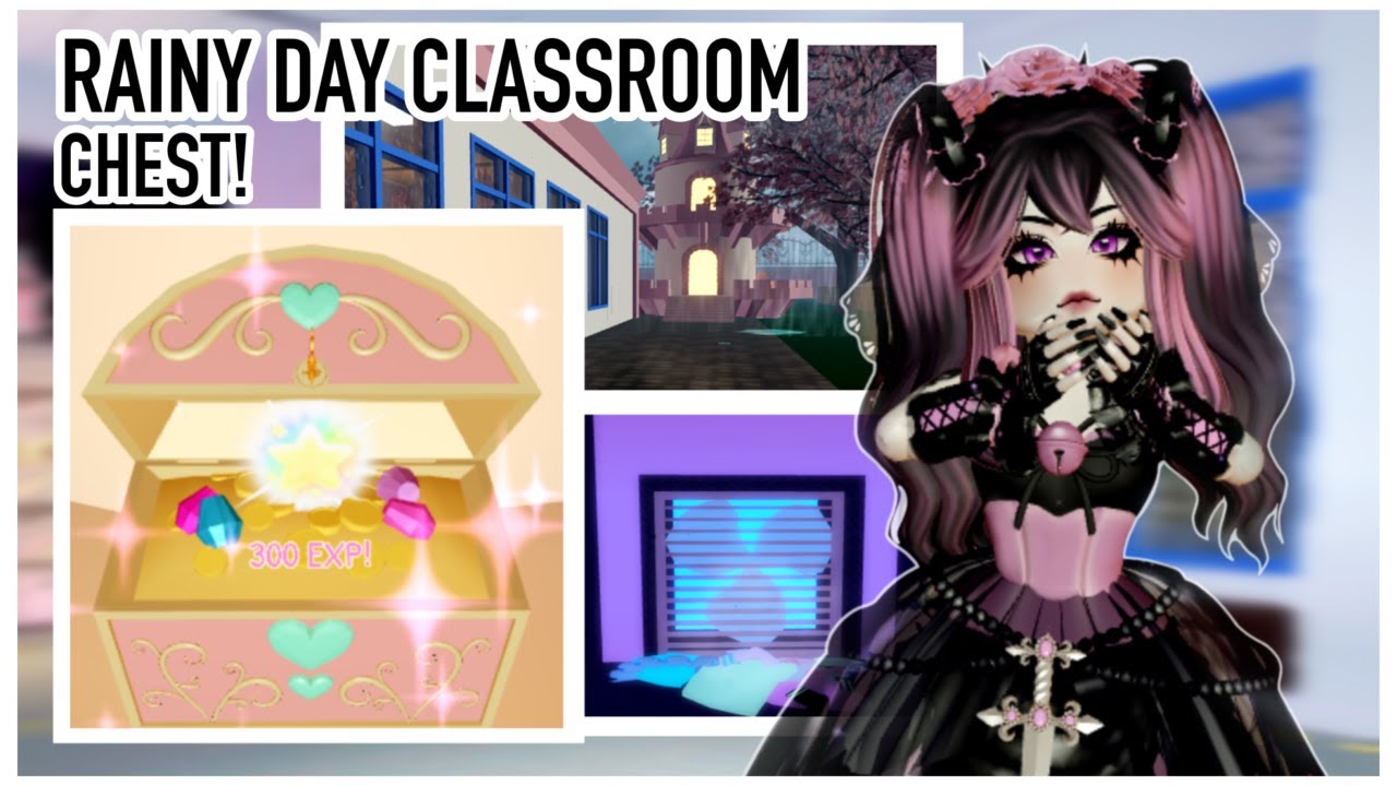 How to get the RAINY DAY CLASSROOM CHEST! - Royale High Campus 3 - YouTube