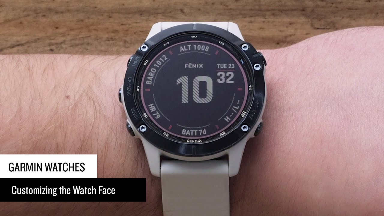 Support: Garmin Watch Face Customization 