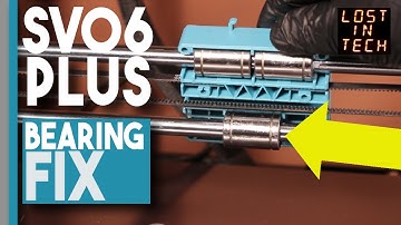 SV06 Plus Bearings - How to Lubricate and Change noisy x and y axis - Full disassembly guide.