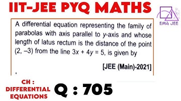 A differential equation representing the family of parabolas with axis parallel to y-axis