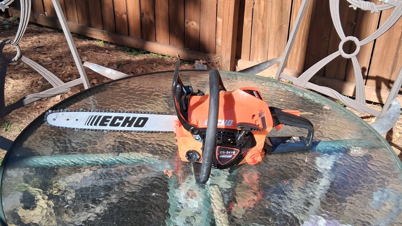 How to adjust your chain on your chainsaw!! (Echo cs 3410) - YouTube