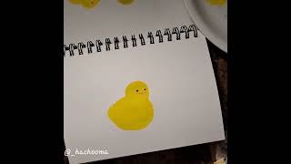 Acrylic Painting Of A Cute Baby Chick For [Quick & Easy] #howto #easter #birds #shorts #art #quick