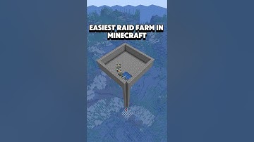 Easiest Raid Farm In Minecraft! #minecraft #survival #minecraftfarm