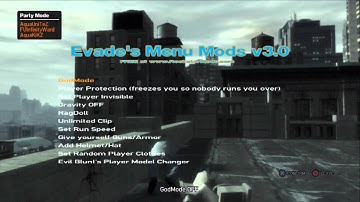 Grand Theft Auto IV  PS3 Script Mods With Mod Menu!