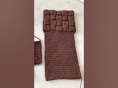 Сумка Ботега Венета 💃🏻💕крючком👜🧶связала за день - YouTube