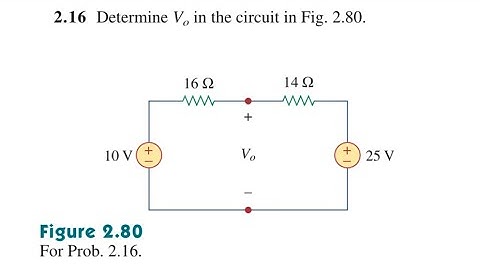 03. Determine Vo in the circuit in Fig. 2.80| circuit analysis.