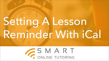 Setting A Lesson Reminder With iCal