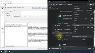 how to disable/ enable developer tools (developer mode) for google chrome browser  in windows 10