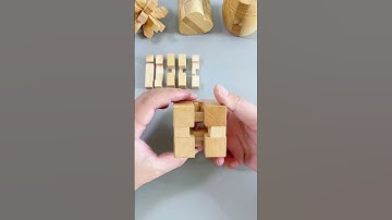 Can you build a cube out of these wooden blocks？ #puzzle #iqtest #3dprinting #iqtes #jigsaw