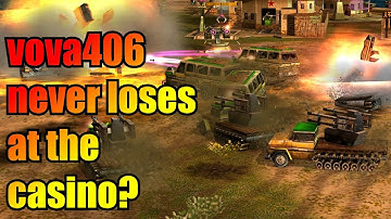 Casino 1v1v1v1 FFA - vova406 Plays GLA Tox Like a Boss - Generals Zero Hour [Livestream Highlight]