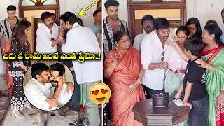 Megastar Chiranjeevi Birthday Celebrations Visuals With Family Members | Ram Charan | Gossip Adda