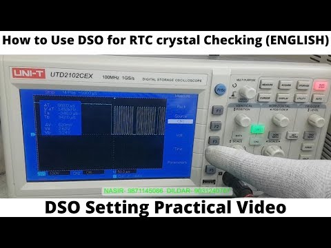 How to Check RTC Crystal in Laptop Motherboard in English | DSO/CRO Setting | 50% Off on CRO Videos