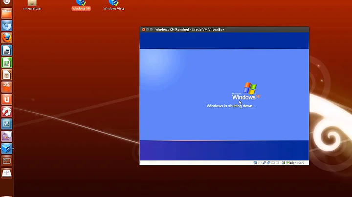 Using Virtualbox to run WinXP inside Ubuntu 12.04