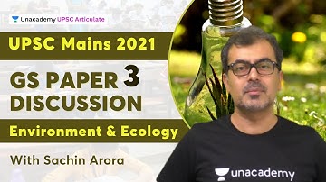 UPSC Mains 2021 | GS Paper 3 - Environment & Ecology Question Answer Discussion | with Sachin Arora