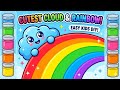 cute rainbow colour drawing easy with colour step by step drawing for beginners@BachaParty17