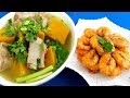 BỮA CƠM GIA ĐÌNH l TÉP RANG ăn với Canh Bí Đỏ đơn giản nhanh gọn lẹ by Hồng Thanh Food