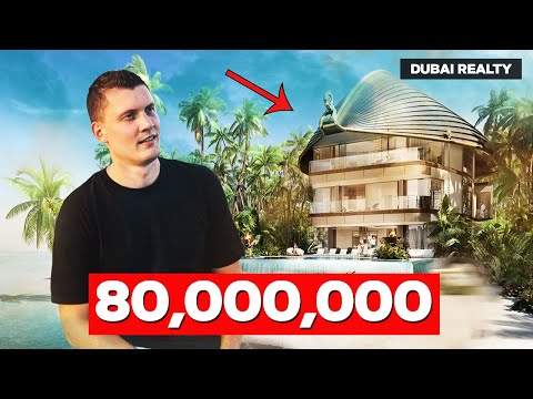 Inside 80,000,000 mansion in the World Islands, Dubai.