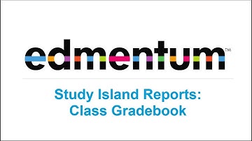 Study Island Reports: Class Gradebook