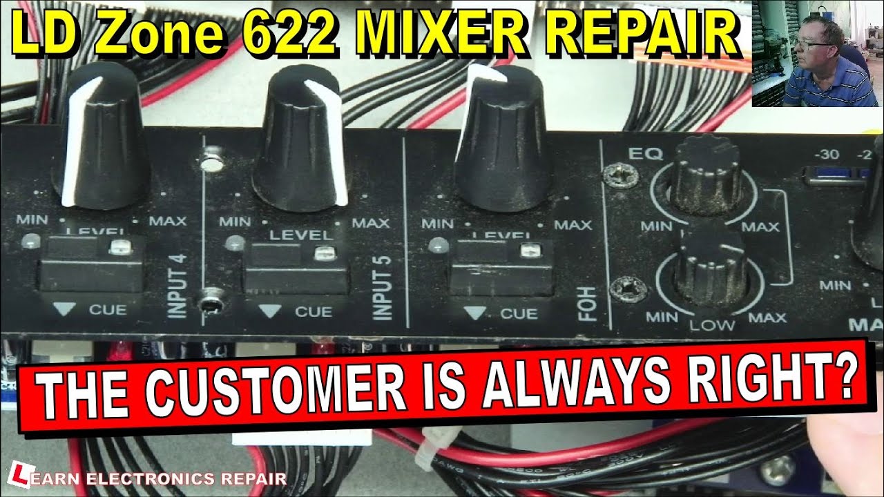 配信機器・PA機器・レコーディング機器 MT-2 (l Zone) LD Zone 622 2-Zone Rack Mixer Repair The customer says it is
