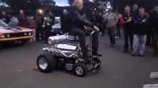 a V8 Bar Stool with Wheels i saw at Knox Car Meet, sounded awesome.