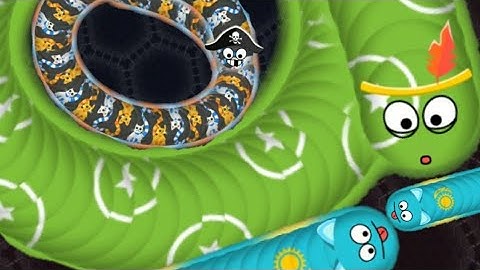 Wormate.io Performance Fastest Tiny Worm Trapping Giant Worm Wormateio Gameplay(Best Funny/Moments)